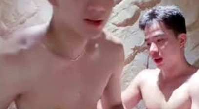 young boys Hot Sauna