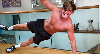 Young Straight Muscular Boxer Wanks Huge Solid Uncut Cock & Squirts Cum Everywhere!