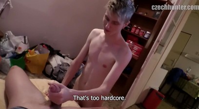 Blond Twink Gets Fucked in the Ass & Gets an Anal Creampie