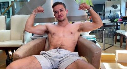 Young Straight & Super Fit Lad has an Intense Orgasm Wanks his Big Uncut Cock & Shoots for England!