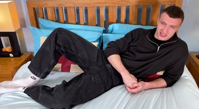 Straight Muscular Hunk gets Manhandled for the 1st Time & his Thick Uncut Cock Squirts Loads of Cum!