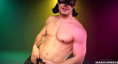Long Haired Hunk Strips & Reveals Huge Uncut Cock