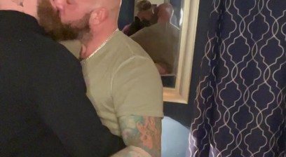 Whyte Bear invites his Whyte Daddy over for a Workout but ended up Making-out