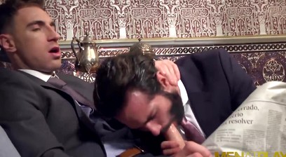 MENATPLAY Bearded Hunk Dani Robles Banged By Kayden Gray