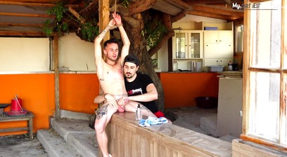 handjob with big load - twink Izan Loren and Timmy Treasure