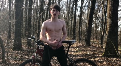 Horny Teenager and Hot Trip by Bicycle ! 1 - TRIP. 2 - CUMSHOT ! / BIG DICK