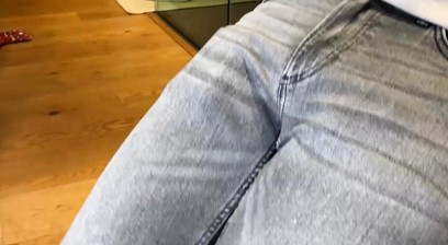 Straight Muscular Hunk Logan's 1st Spanking & His Uncut Cock gets Rock Hard & Shoots Massive!