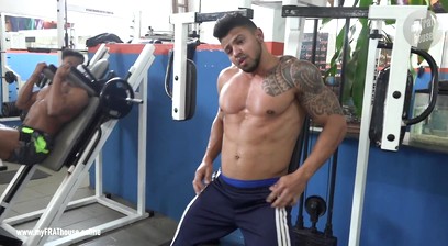 Naked in public gym tv show