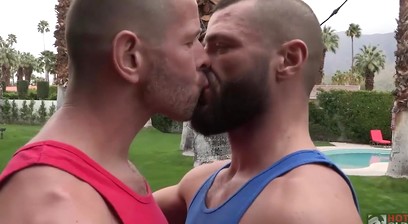 Clay and Jake Bareback Breeding on their Workbreak