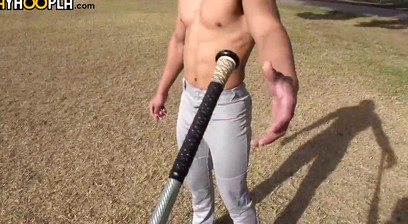 Uncut Baseball Jock Eric Cantor JERKS OFF