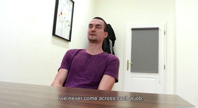 BigStr - Educated Cute Guy Gets Interviewed For A Job & Satisfies His Future Boss' Horniness