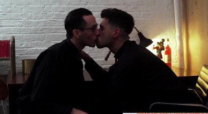 Priestly blowjob leads to raw anal in secret church encounter