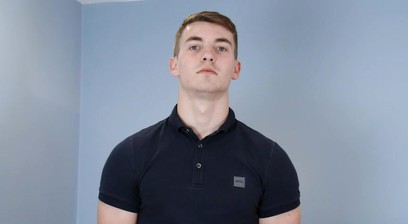 Young Straight Rugby Lad Lucas' First Ever Manhandling & his Big Uncut Cock Shoots Bucket Loads!