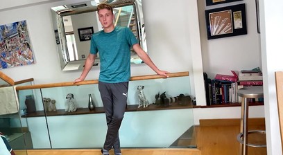 Horny Young Straight Lad Dildos his Hole & gets Manhandled & his Uncut Cock is Rock Hard!