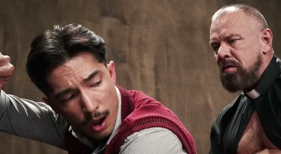 Altar Boy Lucky Cruz Confession Turns Into Steamy Bareback Sex With Reverend Max Sargent