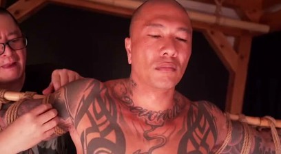 Damian Dragon Stays Quiet As Dominant Mature Man Encho Kinbaku Restrains Him