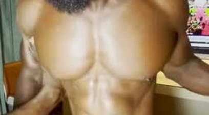 Black muscular stud