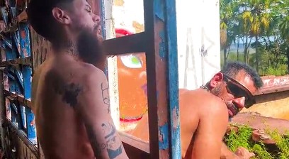 Hot boys having intense sex on an abandoned farm.